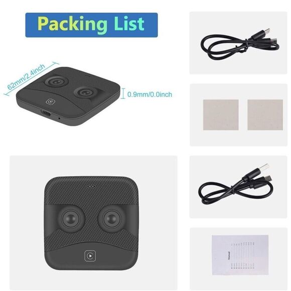 Wireless AI Box Carplay Adapter for Factory Wired CarPlay USB For iPhone Android - Picture 9 of 11